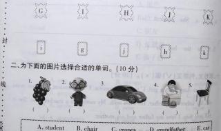 小学生三年级下册语文期末考试试卷里的作文是什么